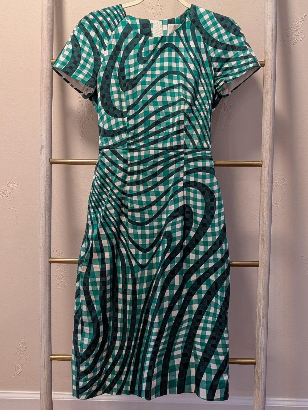 LK Bennett Gingham Kaleigh Sheath Dress